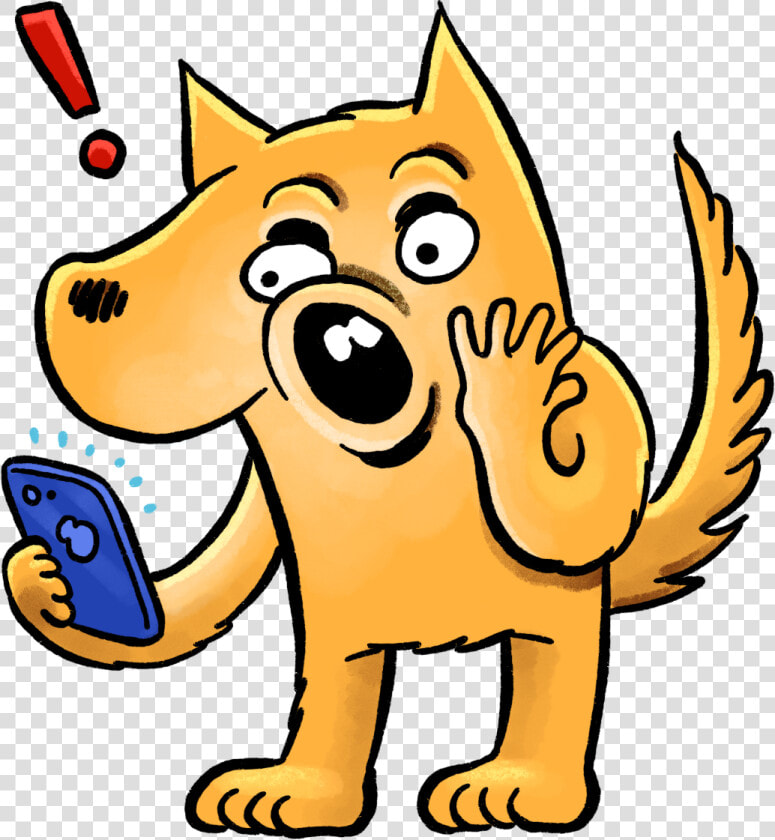 Ken The Voting Dingo Gasps At Something On His Smartphone   Cat Voting Clipart  HD Png DownloadTransparent PNG