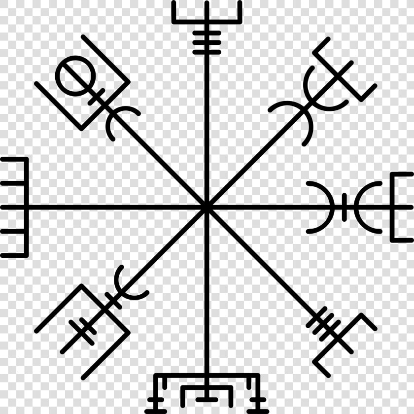 Vegv Sir Icelandic Magical   Symbol Vegvisir  HD Png DownloadTransparent PNG