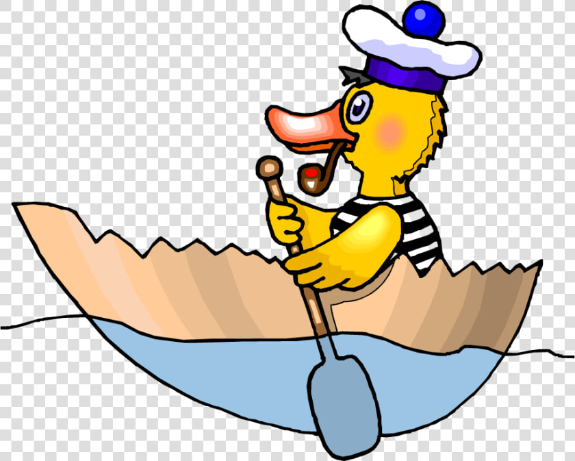 Transparent Row Boat Png   Duck Rowing A Boat  Png DownloadTransparent PNG