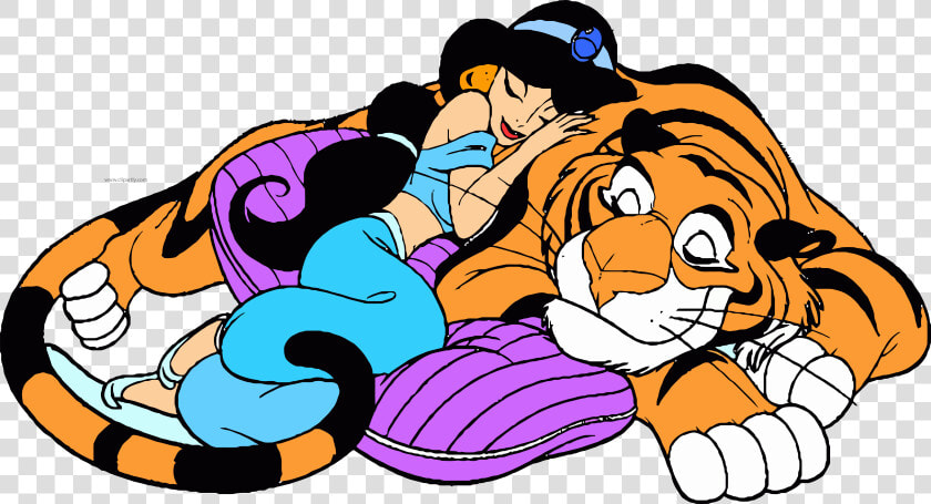 Jasmine And Rajah Sleeping  HD Png DownloadTransparent PNG