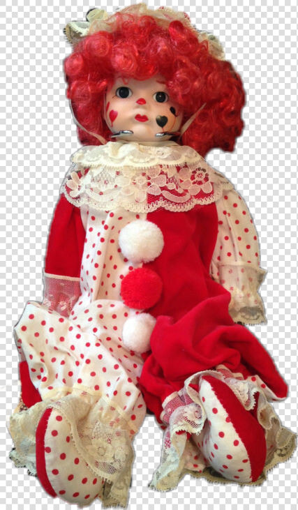  clown  clowncore  creepy  doll   Doll  HD Png DownloadTransparent PNG