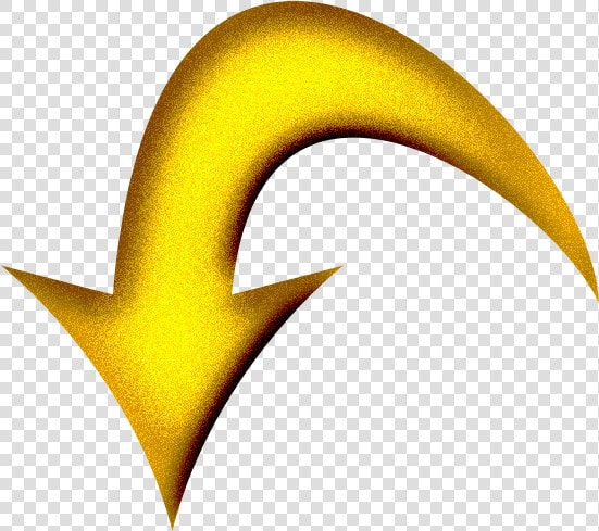 Yellow Arrow Curved Down   Transparent Yellow Arrows  HD Png DownloadTransparent PNG