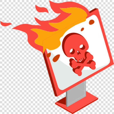 Cyber Attack   Firewall Cartoon Computer  HD Png DownloadTransparent PNG