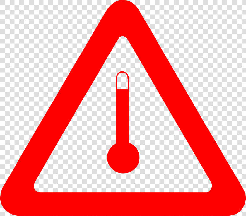 Rising Temperatures Increase The Risk Of Heat related   Achtung Icon  HD Png DownloadTransparent PNG