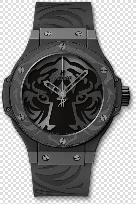 Big Bang Black Jaguar White Tiger Foundation All Black   Hublot Black Jaguar White Tiger  HD Png DownloadTransparent PNG