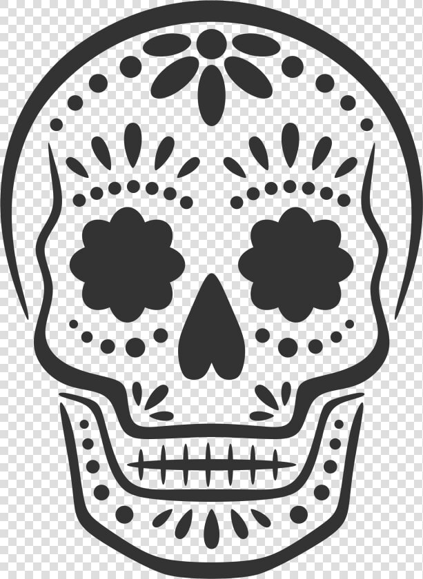 Pumpkin Carving Stencils Candy Skull  HD Png DownloadTransparent PNG