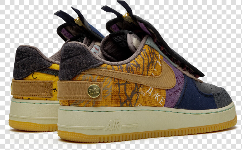 Nike X Travis Scott Air Force 1  HD Png DownloadTransparent PNG