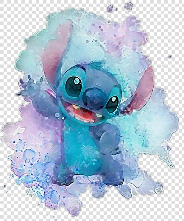  blue  watercolor  stich   Lilo Y Stitch Acuarela  HD Png DownloadTransparent PNG