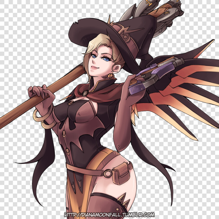 Overwatch  witch Mercy dianamoonfallmun   Transparent Overwatch Witch Mercy  HD Png DownloadTransparent PNG