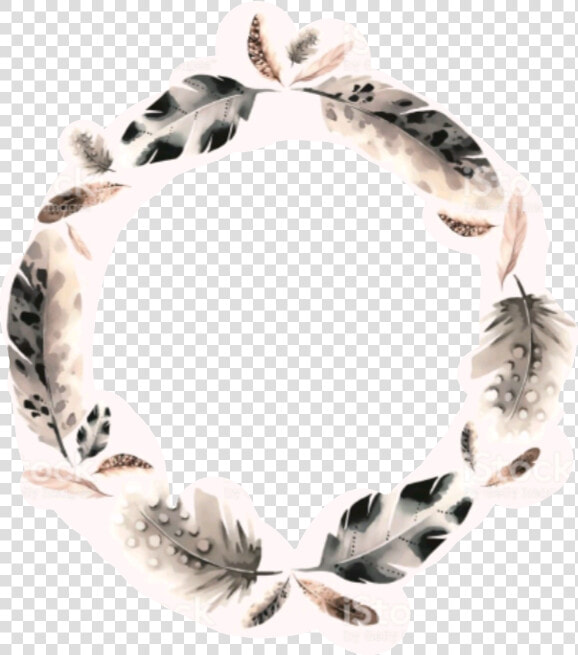 Bohemian Frame Png   Bohemian Feather Stickers Png  Transparent PngTransparent PNG