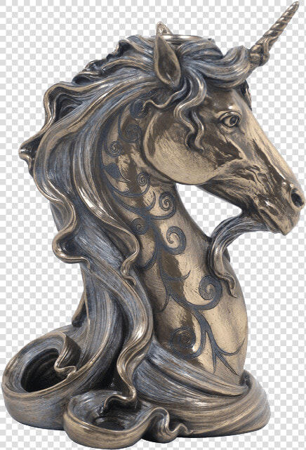 Unicorn Head Candle Holder   Unicorn Bust  HD Png DownloadTransparent PNG