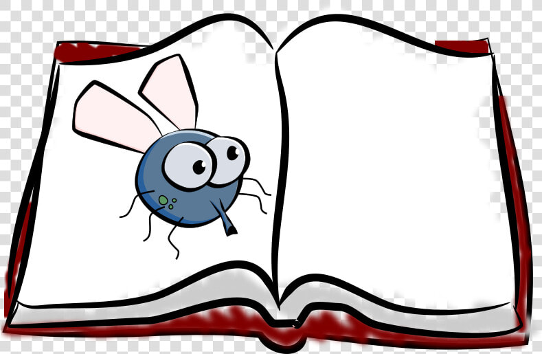 Fly On A Book   Fly Cute  HD Png DownloadTransparent PNG