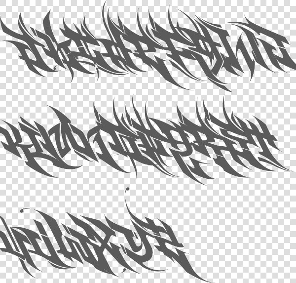 Pin Gangster Tattoo Fonts On Pinterest   Illustration  HD Png DownloadTransparent PNG