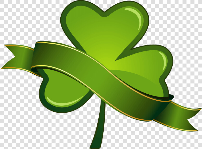 St Patricks Day Shamrock With Banner Png Clipart   St Pattys Day Clover  Transparent PngTransparent PNG