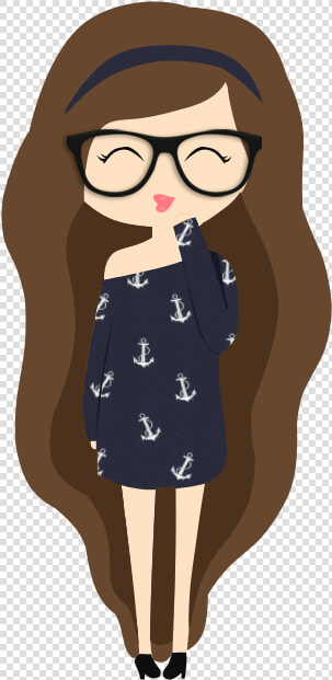 Png Tumblr Transparent Hipster   Brown Hair Girl Clipart  Png DownloadTransparent PNG