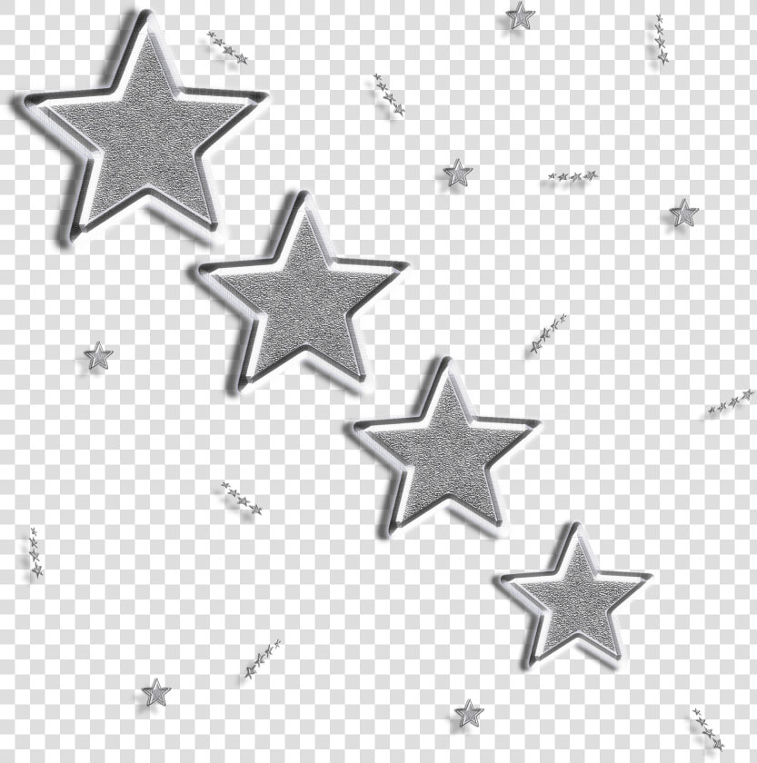 Silver Stars Clipart   Silver Glitter Stars Image Clipart  HD Png DownloadTransparent PNG