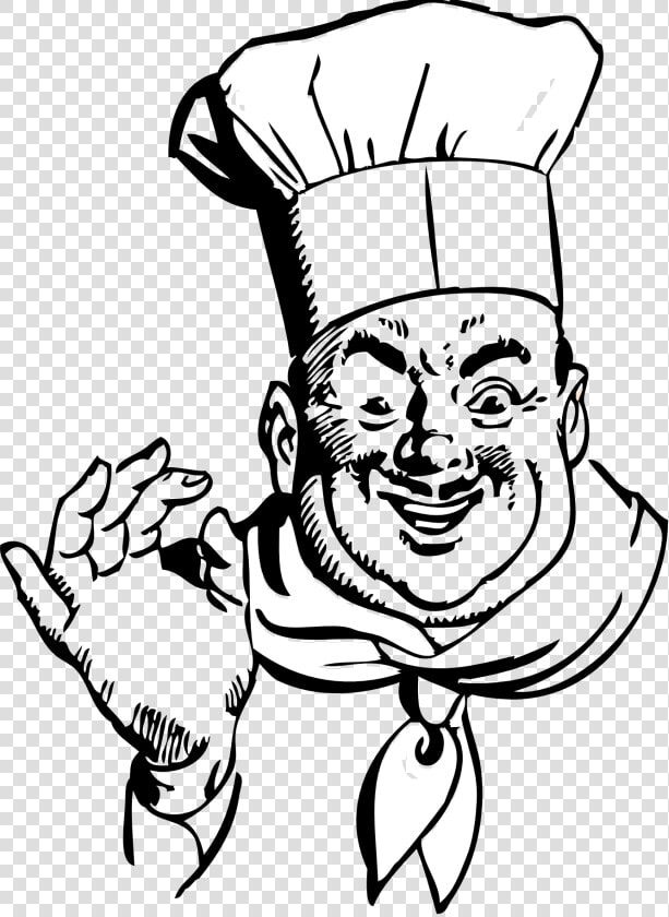 Clipart Female Chef Clipartfest 2 Clipartbarn   Chef Clipart Black And White  HD Png DownloadTransparent PNG