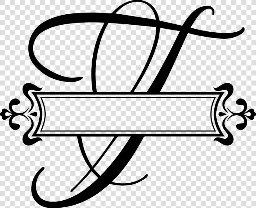 Split Fancy Letter Vinyl Monogram Decal   Fancy Letter M Drawing  HD Png DownloadTransparent PNG