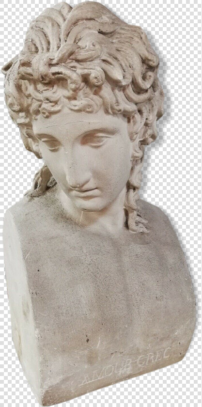 Ancient Statue Sculpture Bust Divinity Love Greek Deco   Buste Grec Antique Statue  HD Png DownloadTransparent PNG