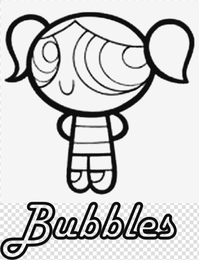 Powerpuff Girls Blossom Coloring Page   Powerpuff Girls Bubbles Coloring Pages  HD Png DownloadTransparent PNG