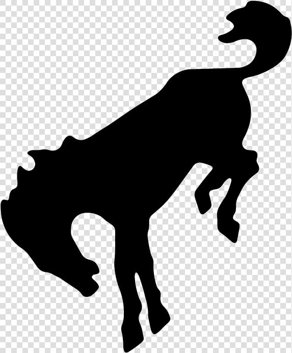 Bucking Mustang Silhouette Bronco Clip Art   Bucking Horse Silhouette  HD Png DownloadTransparent PNG