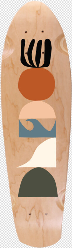 Honey amp rust Tictail Totem 02 Skate Deck   Skateboard Deck  HD Png DownloadTransparent PNG