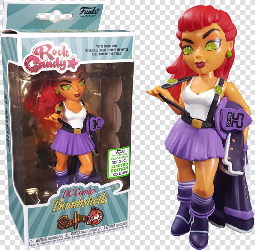 Transparent Starfire Png   Funko Rock Candy Dc Bombshells  Png DownloadTransparent PNG