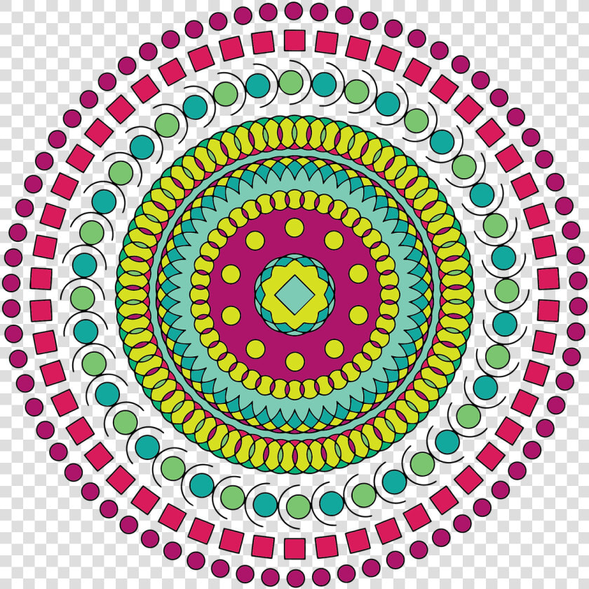 Mandala Swirl Geometric   Mandalas De Colores Png  Transparent PngTransparent PNG