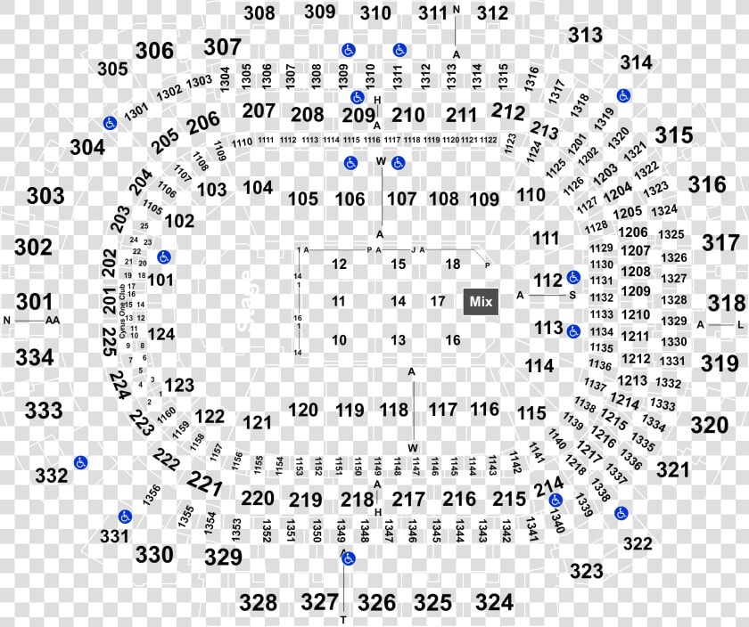 American Airlines Center Dallas Tx Seats Map   Png   American Airlines Center Section 106 Row B  Transparent PngTransparent PNG