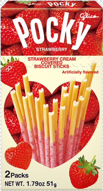 Heart Shaped Strawberry Pocky  HD Png DownloadTransparent PNG