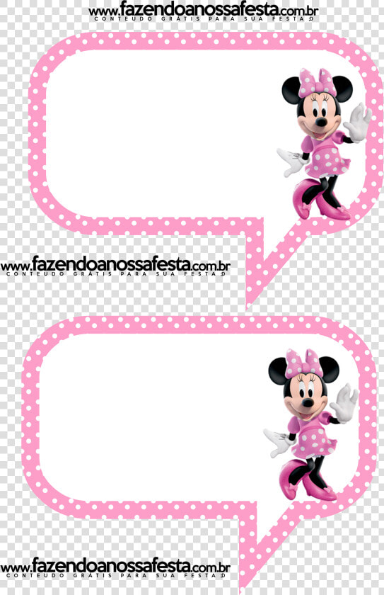 Plaquinha De Festa Minnie Rosa  HD Png DownloadTransparent PNG