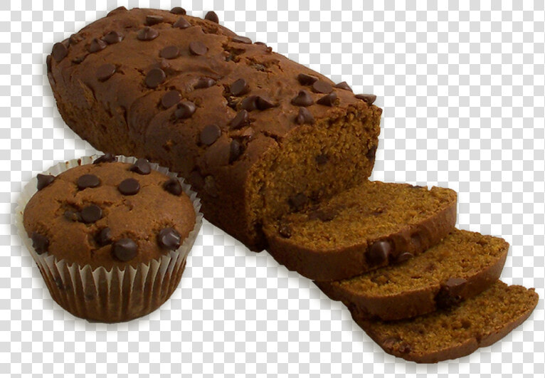 Pumpkin Chocolate Chip Dessert Bread   Chocolate  HD Png DownloadTransparent PNG