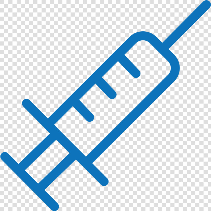 Efficient Medication Labeling Printing System For Pharmacy   Syringe Clipart Blue  HD Png DownloadTransparent PNG