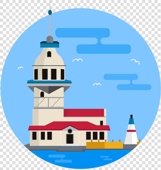 Maiden Tower V2 Illustrator Photoshop Site Material   Istanbul Illustrator  HD Png DownloadTransparent PNG