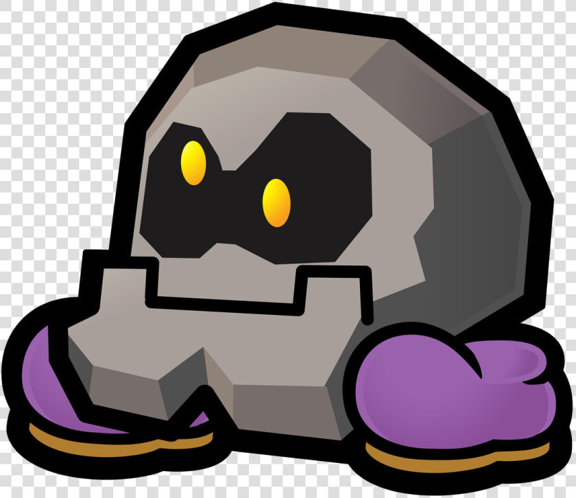 Spm Bald Cleft   Paper Mario Rock Enemy  HD Png DownloadTransparent PNG