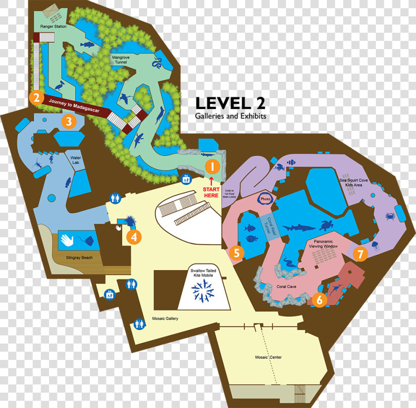 Transparent Aquarium Field Trip Clipart   Florida Aquarium Exhibit Map  HD Png DownloadTransparent PNG