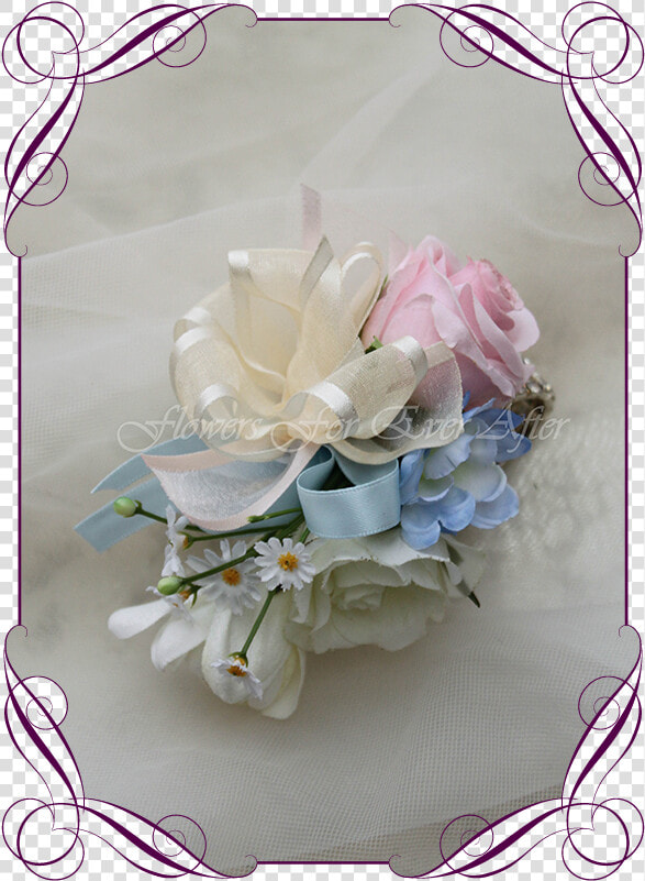 Artificial Faux Bridal Flower Ladies Corsage  Silk   Flower Bouquet  HD Png DownloadTransparent PNG