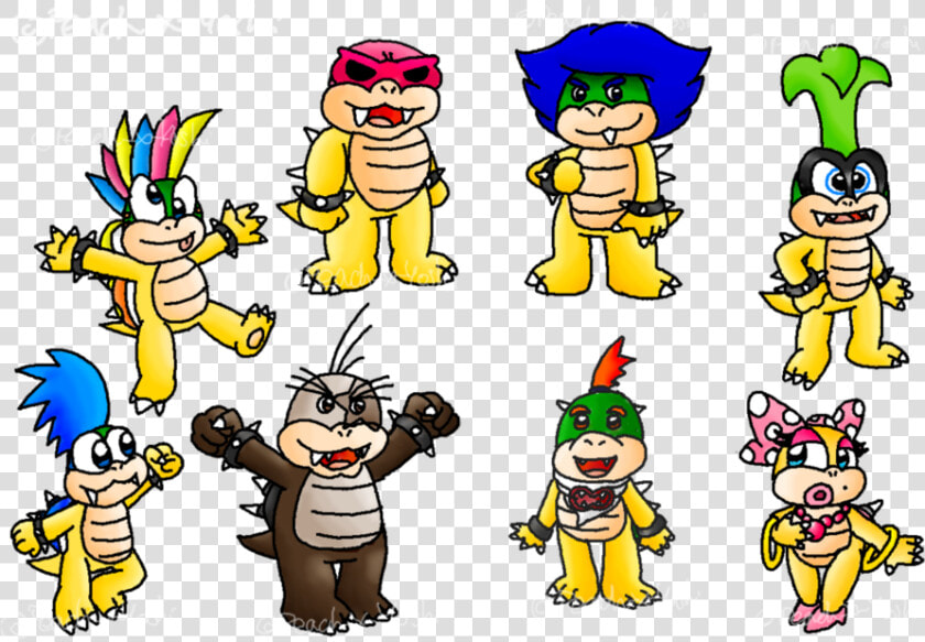 Koopa Kids Clipart Bowser Super Mario Bros   Koopa Kids  HD Png DownloadTransparent PNG