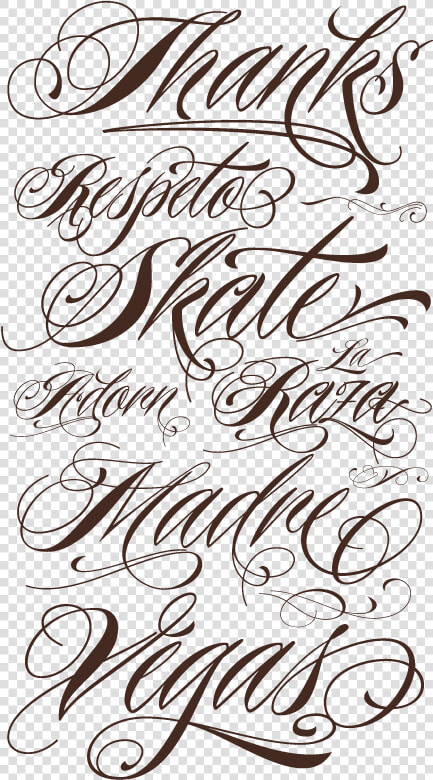 Gangster Tattoos Png   Tattoo Lettering Fonts  Transparent PngTransparent PNG