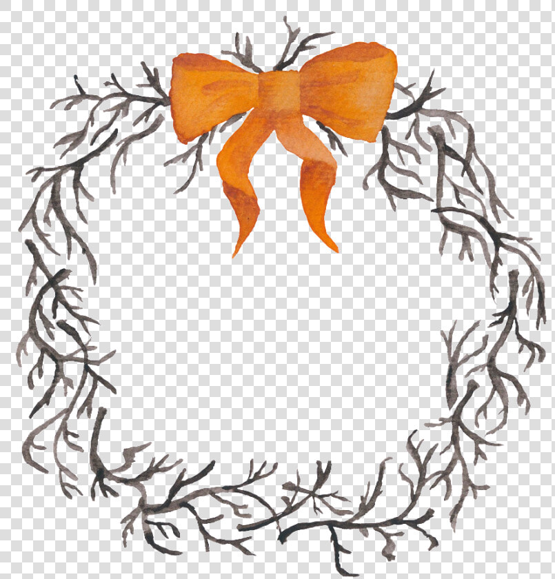 Orange Bow Tie Rattan Halloween Transparent Material  HD Png DownloadTransparent PNG