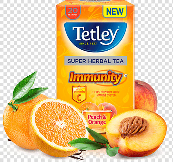 Peach Orange   Tetley Orange Peach Tea  HD Png DownloadTransparent PNG