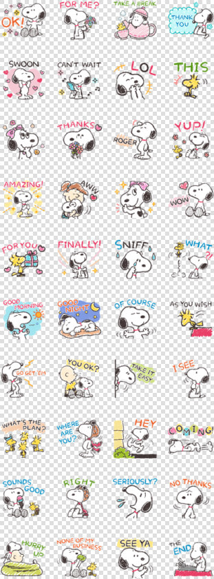 Snoopy S Friendly Chats Line Sticker Gif  amp  Png Pack   Mafuteru Sticker  Transparent PngTransparent PNG