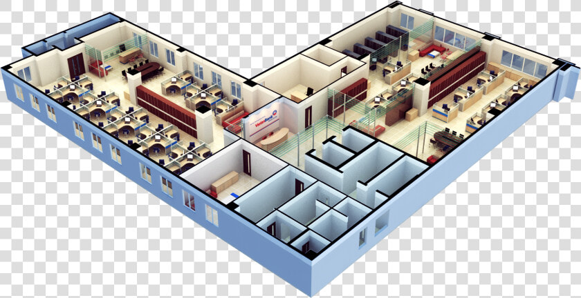 Clip Art D Floor Plan   3d Office Floor Plan  HD Png DownloadTransparent PNG