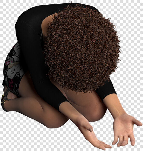 Black Woman On Knees Praying  HD Png DownloadTransparent PNG