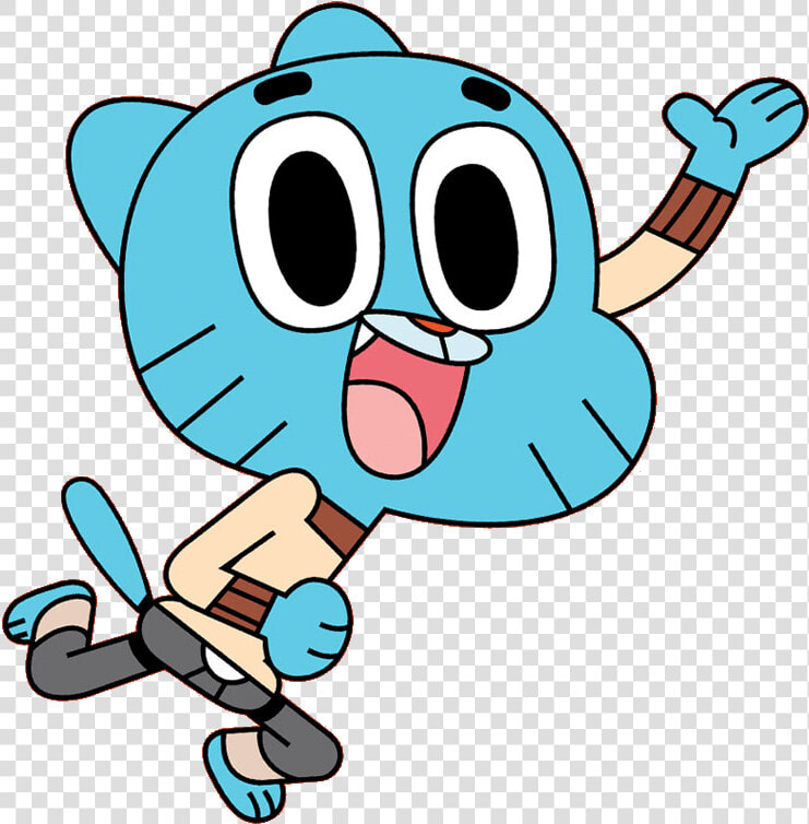 Gumball Watterson Waving   Amazing World Of Gumball Stickers  HD Png DownloadTransparent PNG