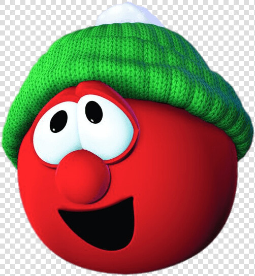 Bob The Tomato Wearing Winter Hat   Veggie Tales Characters Png  Transparent PngTransparent PNG