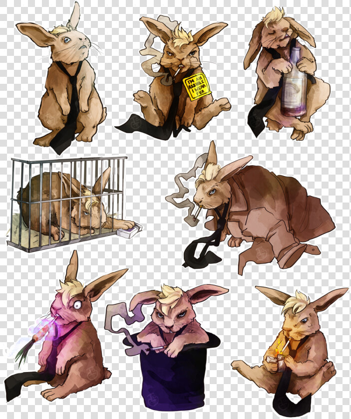 Bunny Constantine Stickers I Loved How Zatanna   John Constantine Bunny  HD Png DownloadTransparent PNG