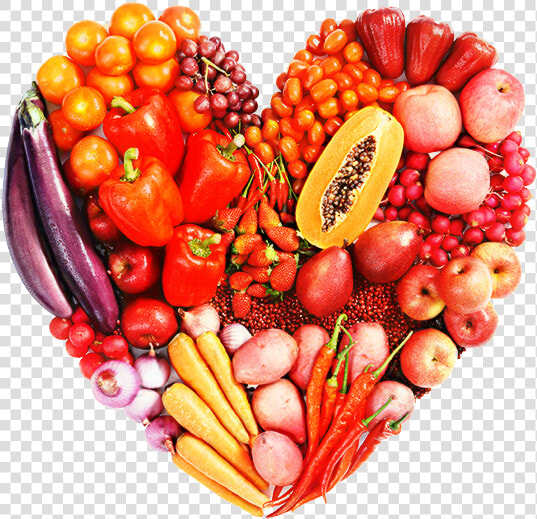 Healthy Diet Superfood Heart   Fruit And Veg Heart  HD Png DownloadTransparent PNG