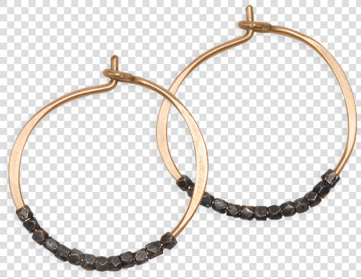 Oxidized Bead Hoops   Earrings  HD Png DownloadTransparent PNG