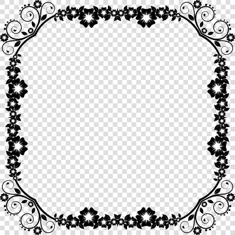 Borders And Frames Decorative Arts Decorative Borders   Frame Border Design Black And White  HD Png DownloadTransparent PNG